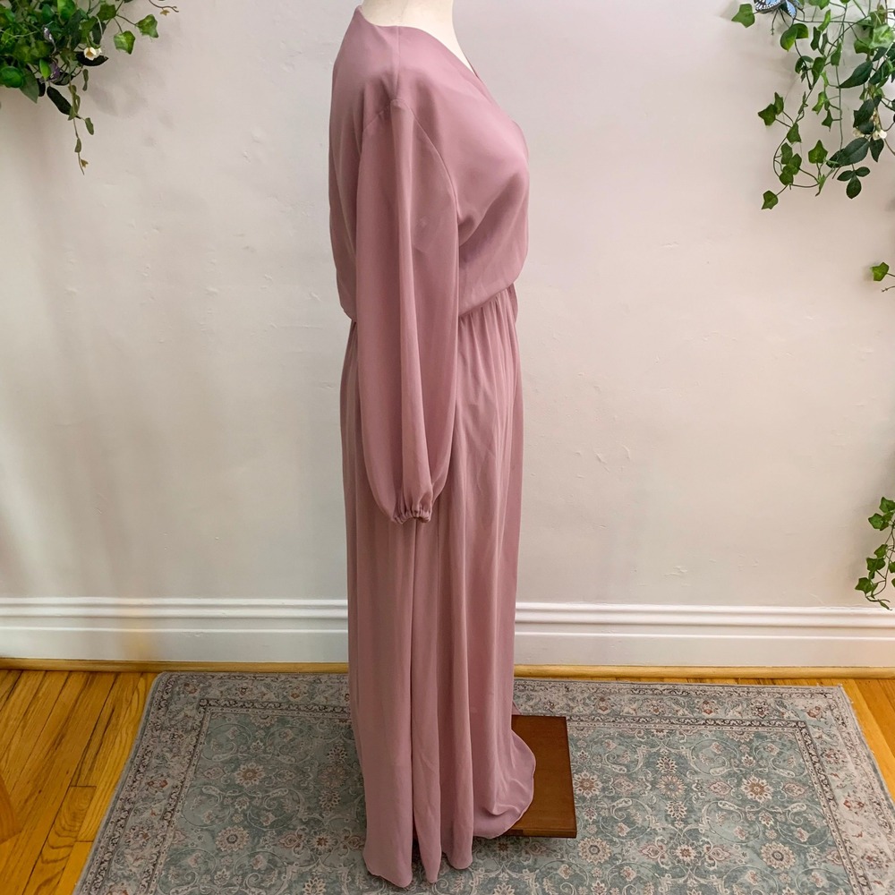 DB‎ Studio Pink Long Sleeve Chiffon Bridesmaid Dress - Picture 10 of 10